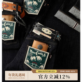 直筒阔腿裤 16.5OZ养牛高端男赤耳丹宁牛仔裤 中高腰修身 MBBCAR窄幅