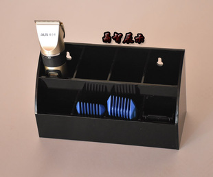 美发理发廊发屋电推剪推子架宠物店卡尺限位梳发型师收纳工具架盒