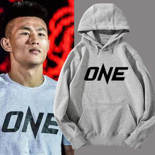 MMA综合格斗one拳击散打外套唐凯同款 连帽卫衣男女运动宽松上衣服