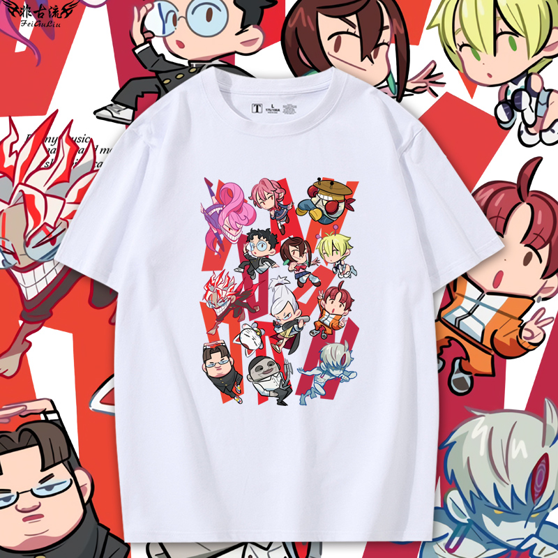 胆大党超自然武装当哒当绫濑桃白鸟爱罗高仓健短袖纯棉T恤衣服潮