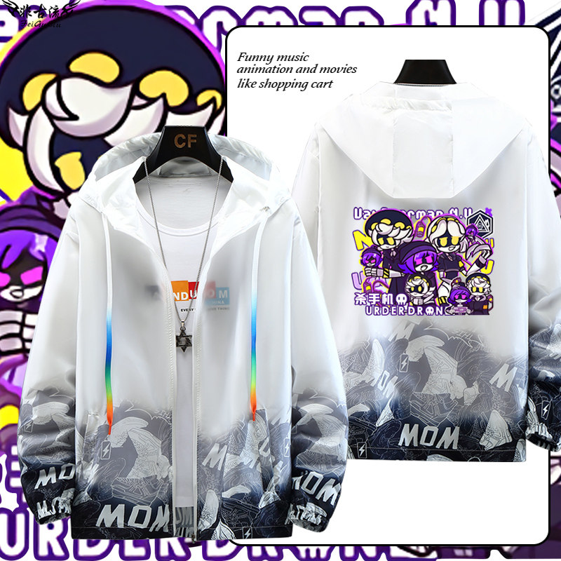 murderdrones无机杀手防晒外套夏季宽松夹克百搭ins痛衣服卡通潮
