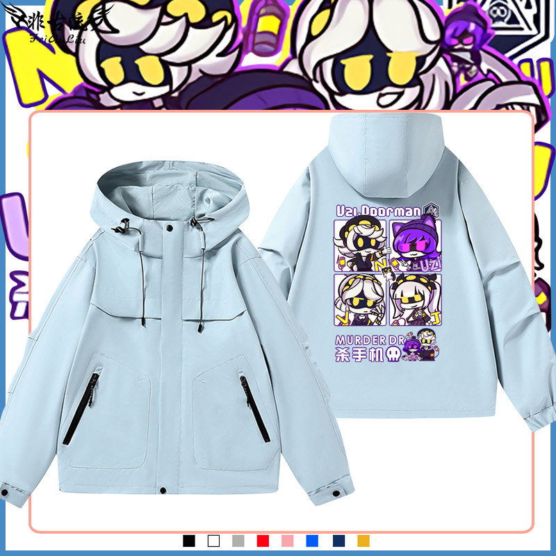 murderdrones无机杀手连帽夹克春秋宽松青少年外套百搭ins痛衣服
