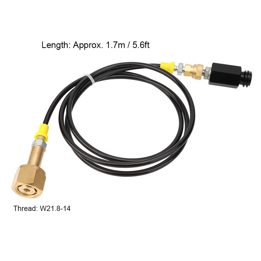 二氧化碳大气瓶直充 sodastream苏打水气泡水机充气管W21.8