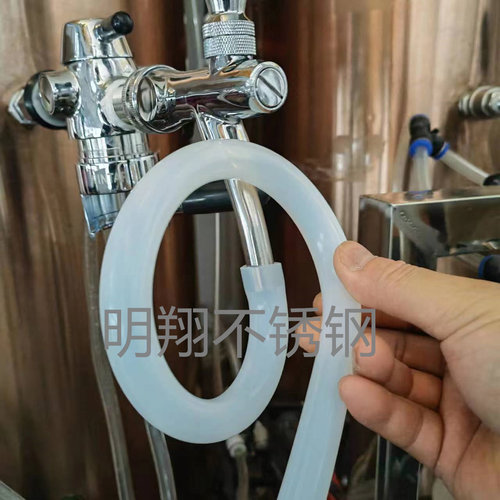 精酿啤酒龙头酒头加长延长打酒管酒炮袋灌装食品级硅胶软管16*10