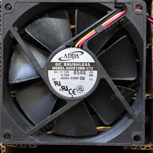 ADDA AD0912MB-C72 9020 2 12V 0.16A 机箱CPU静音大风量散热风扇