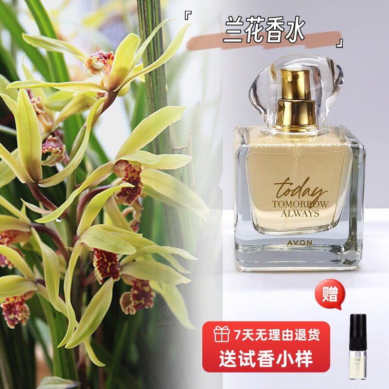 官方正品雅芳今日香水50ml女士持久留香兰草花香味清新送生日礼物