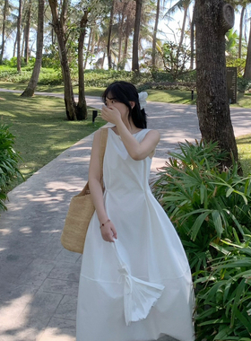 ENJOYABLE-延续清新高级感收腰显瘦背心裙连衣裙(配包包)EN65038