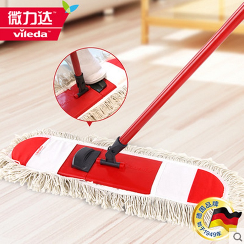 省时省力不锈钢平板拖把微力达