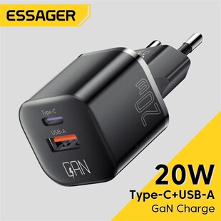 英标欧规充电器头使用iPhone15 GaN Chargers港澳版 Type Charger USB Phone Essager 20W Charge Quick