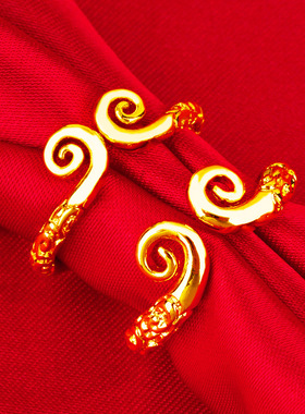 黑神话悟空同款平替沙金紧箍咒戒指复古国风女款浮雕孙悟空饰品