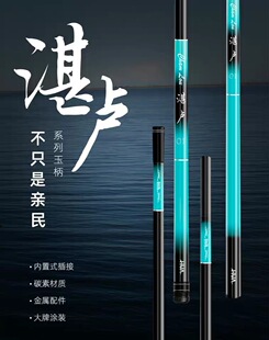 包邮化绍新湛卢玉柄钓鱼抄网竿碳素超硬超轻竿竞技支架抄网杆