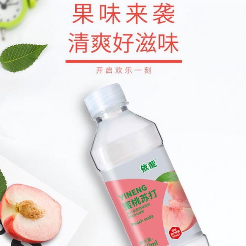依能无汽苏打水柠檬蜜桃350ml