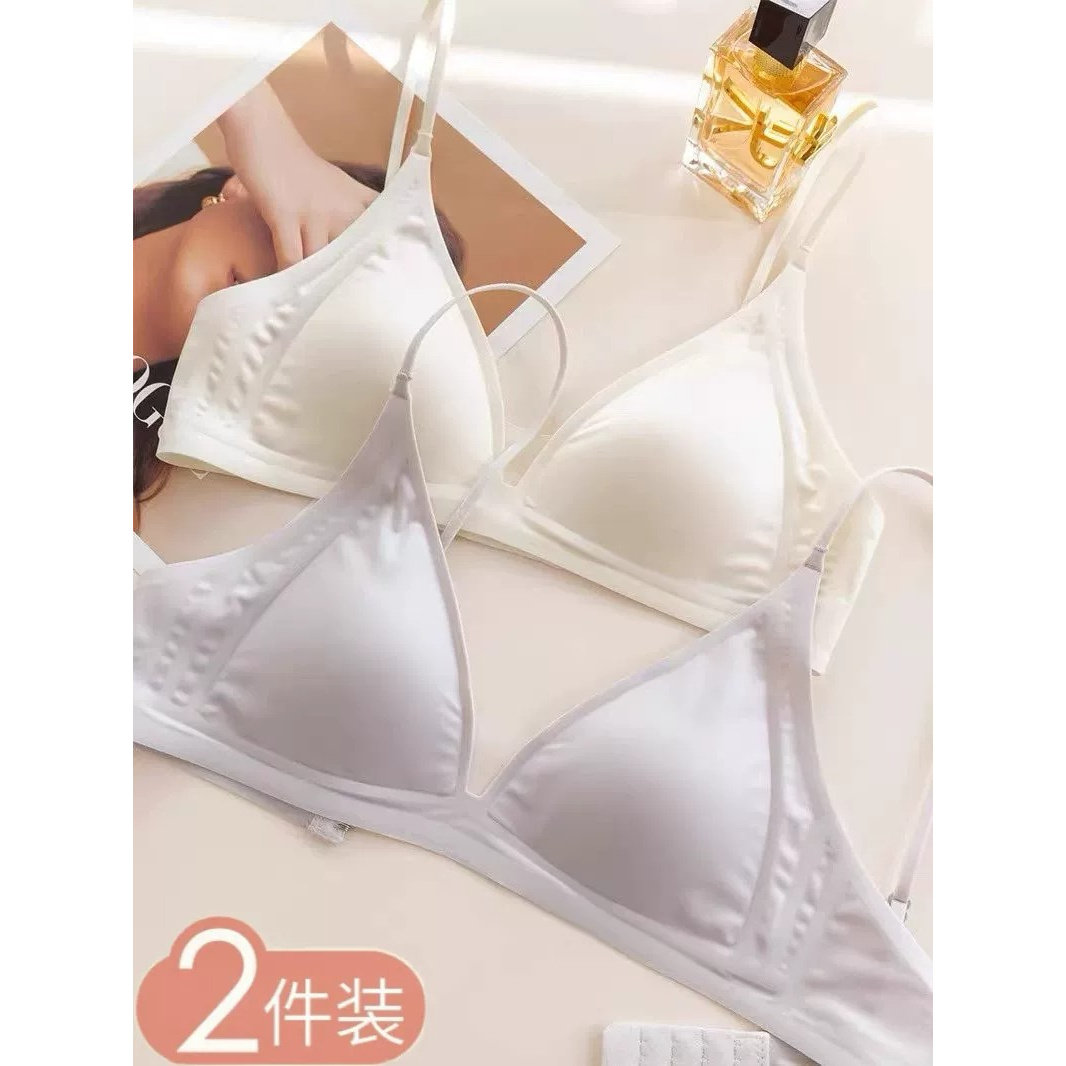 法式深V无钢圈小胸美背文胸