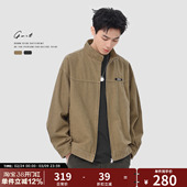 外套男 复古重磅水洗做旧cargo春秋休闲潮牌夹克上衣工装 GWIT 美式