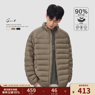 GWIT 保暖排骨服夹克外套轻薄羽绒服男 90绒户外轻量防风锁温冬季