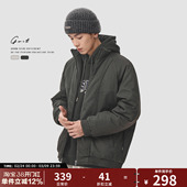 保暖棉衣棒球服加厚外套棉服男 潮牌飞行员夹克冬季 GWIT 设计师款