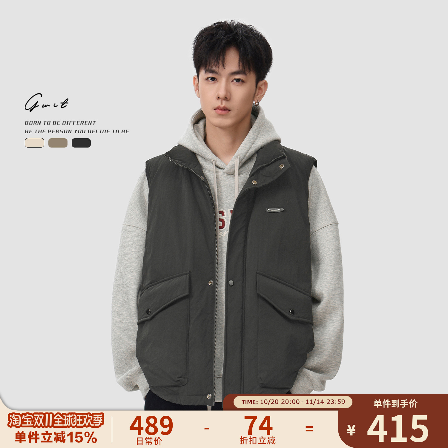 GWIT90绒cleanfit羽绒马甲