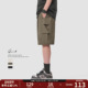 美式 五分工装 高街夏季 GWIT 轻薄冰丝透气凉感休闲中裤 薄款 短裤 男