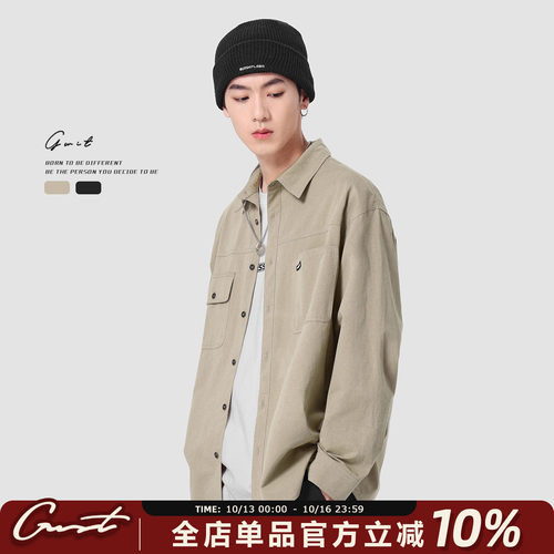 GWIT美式复古cleanfit工装衬衫