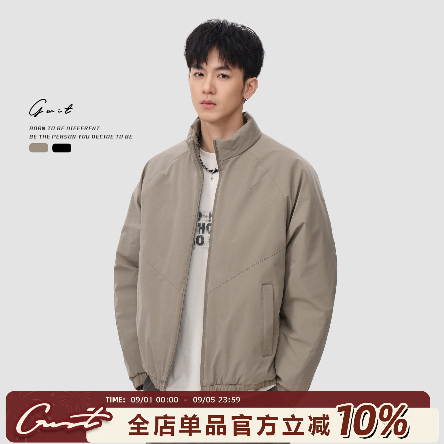GWIT户外三防锁温夹棉夹克棉服图片
