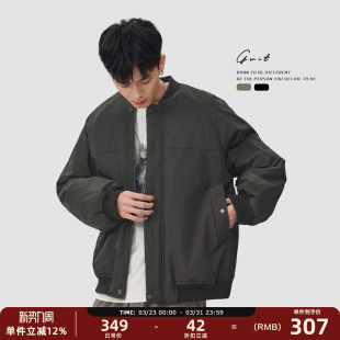 飞行员夹克潮牌工装 复古加厚棉衣冬季 棒球服外套棉服男 美式 GWIT