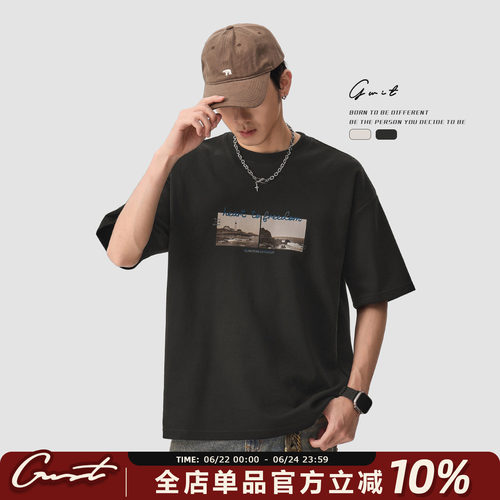 GWIT半袖夏季廓形短袖T恤