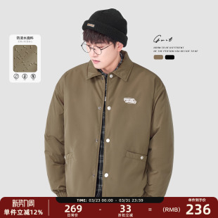 美式 冬季 教练夹克棉衣保暖外套棉服男 Pertex夹棉菱格暗绗 GWIT