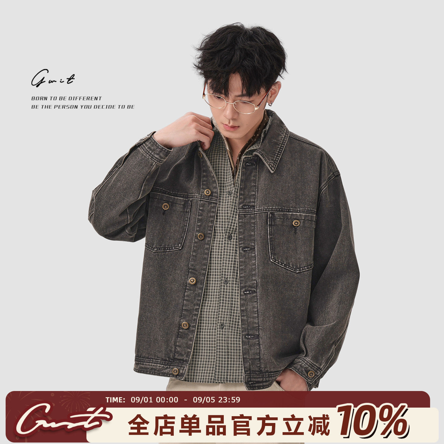 GWIT达拉斯Boxy改良版牛仔外套图片