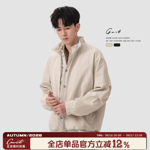GWIT廓形立体袖防风夹克外套