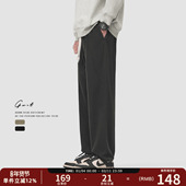 抽绳束脚运动休闲裤 GWIT 男 垂感卫裤 潮牌工装 美式 复古春夏薄款