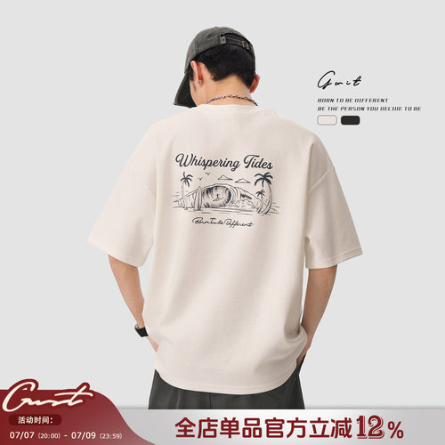 GWIT半袖夏季廓形短袖T恤