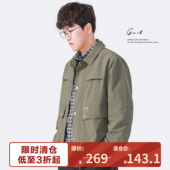 立领休闲夹克外套男 宽松上衣潮流工装 福利清仓 春秋新款