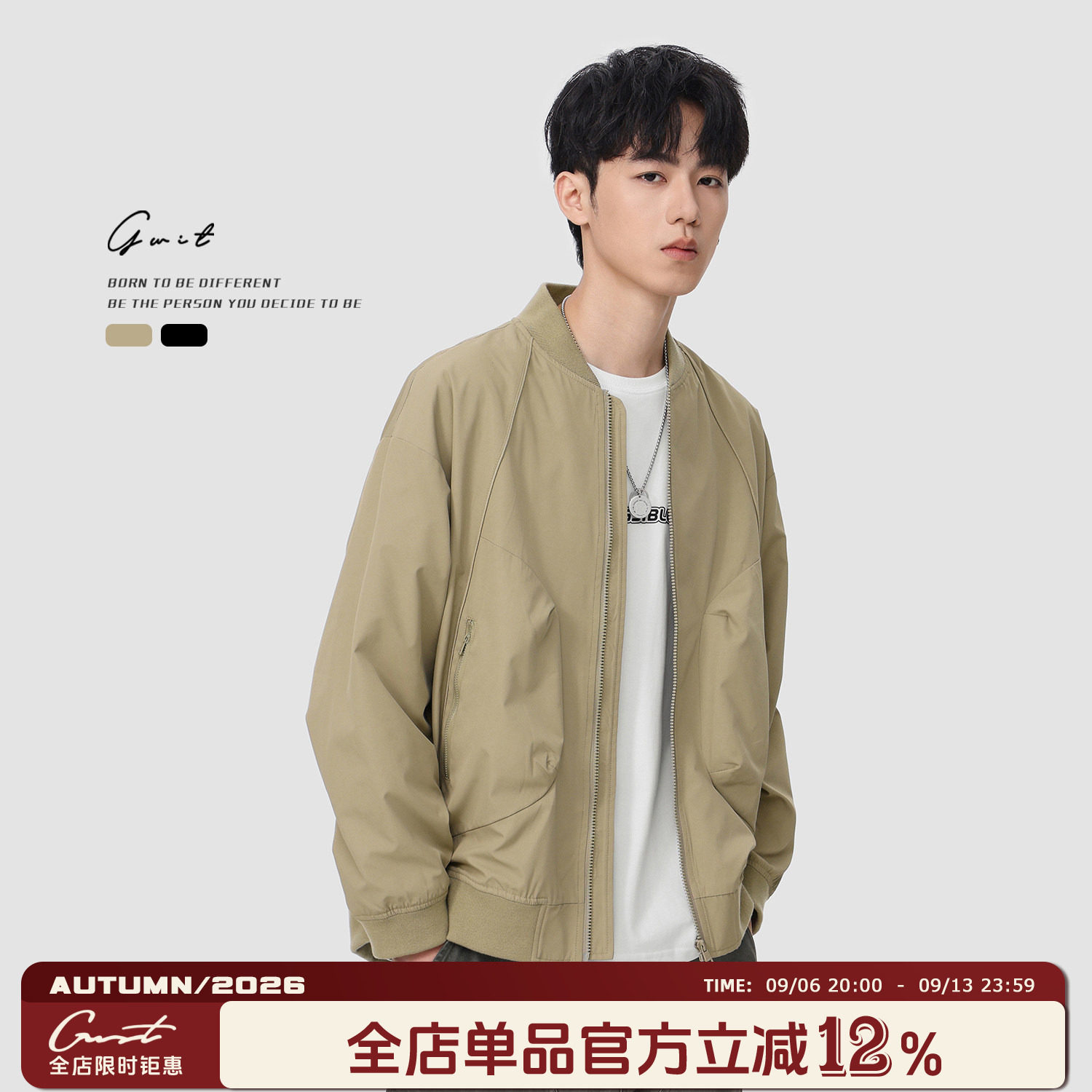 GWIT春秋休闲夹克外套图片