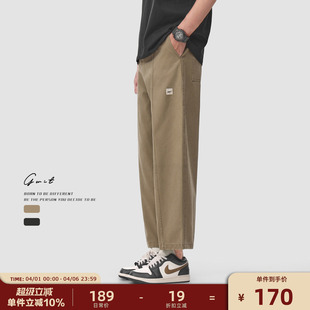 Vintage美式 GWIT 复古Cargo 男休闲九分裤 裤 重工水洗做旧夏季 工装