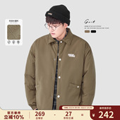 美式 冬季 教练夹克棉衣保暖外套棉服男 Pertex夹棉菱格暗绗 GWIT