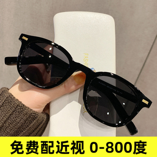 2025新款 复古太阳眼镜可配有度数开车驾驶 超轻近视墨镜韩版 潮美式