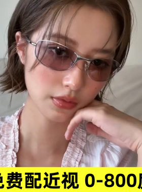 复古老钱风近视墨镜女高级感时髦