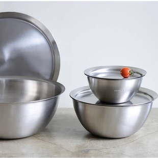 叶子304不锈钢沥水篮洗菜打蛋备菜盆 base有元 清仓特J 日本进口La