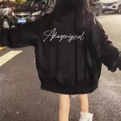 棒球服女外套学院风美式夹克外套