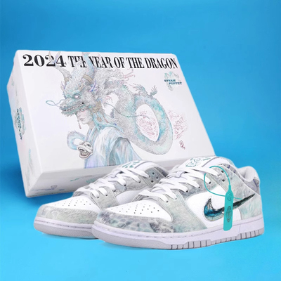 aj男鞋dunk龙年限定三太子敖丙aj1低帮龙抬头空军一号女款板鞋