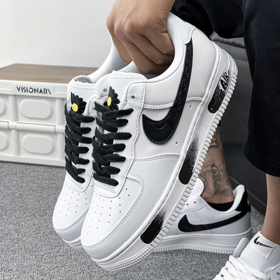 空军一号低帮权志龙雏菊白联名板鞋男款夏季aj高帮纯白女鞋小白鞋