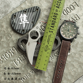 把玩户外生存刀水果刀荒野防身新款 隼 强悍 城市口袋EDC 百浓PSRK