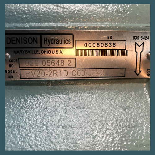 DENISON丹尼逊柱塞泵 液压泵 PV20 2R1D C00 J343 液压油泵 柱塞