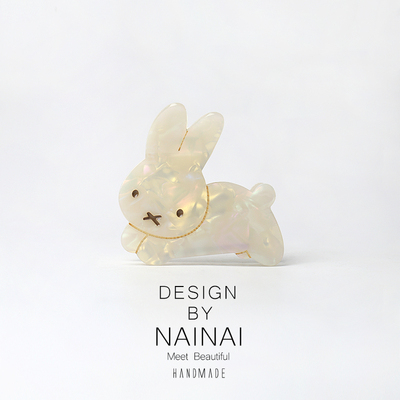 萌趣狗兔动物抓夹中号发抓刘海发卡简约可爱头顶小鲨鱼夹学生发饰