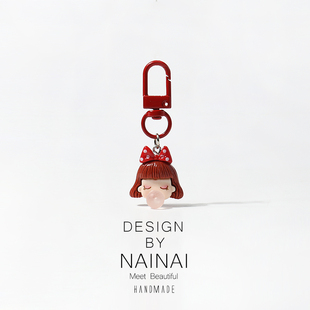 甜蜜情侣男孩女孩钥匙扣可爱包包挂件品迷你甜美饰品新款百搭挂饰