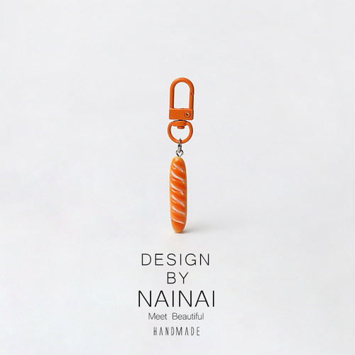 趣味仿真法棍面包钥匙扣创意搞怪挂件个性配饰品挂饰简约包包饰品