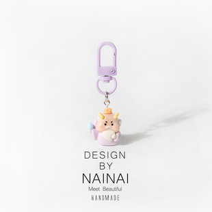 卡通新款欢喜小神仙钥匙扣立体寓意美好小挂件学生书包挂饰送男友