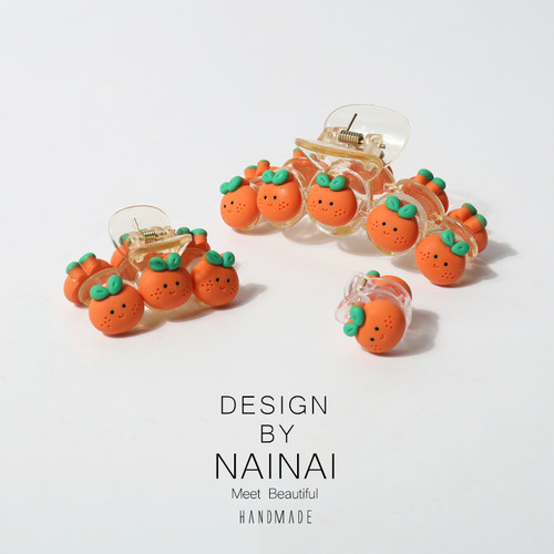 奈奈大小姐可爱小橘子发夹