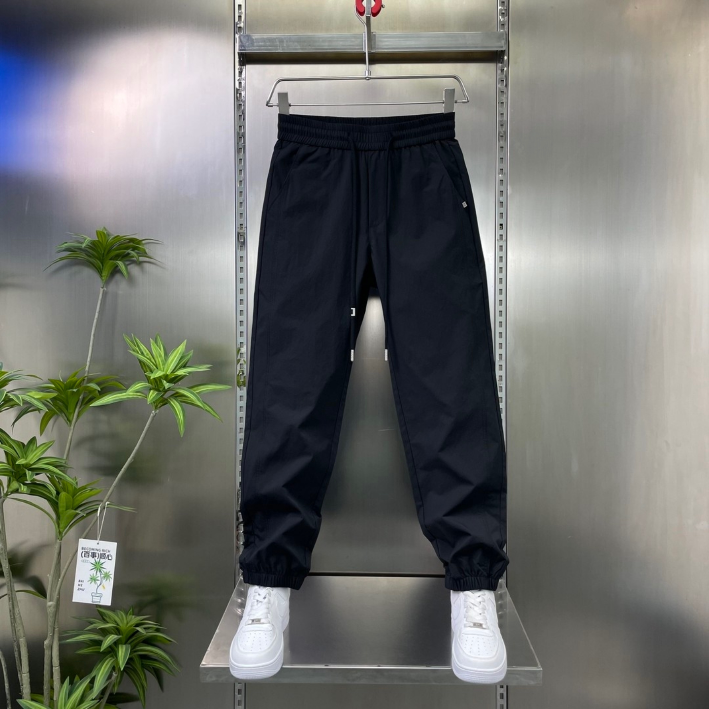 夏季男士简约百搭束脚运动休闲裤