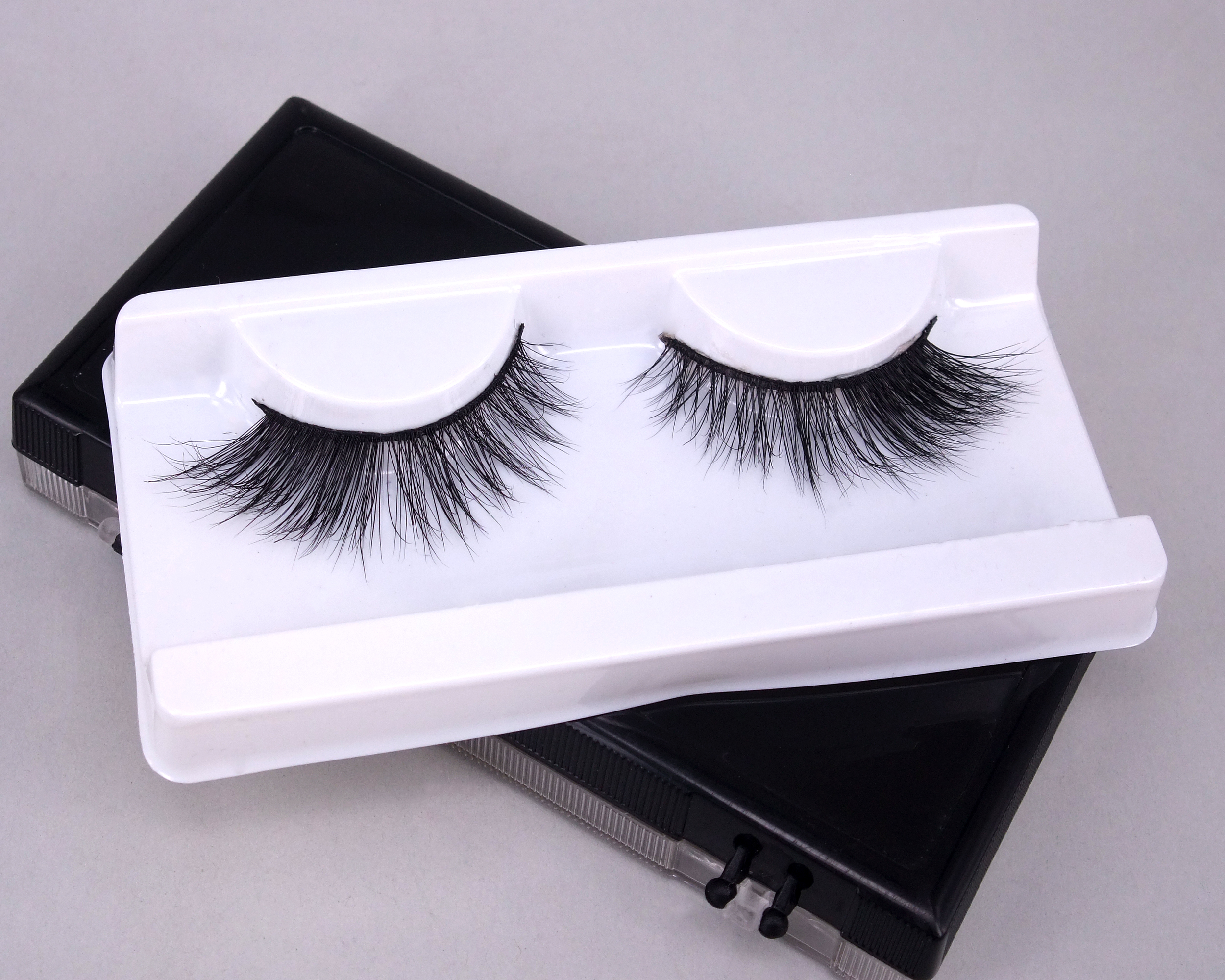 3D貂毛立体多层眼尾半截款假睫毛 自然卷翘仿真裸妆眼睫毛HJ21